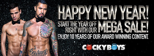 CockyBoys Happy New Year Sale!