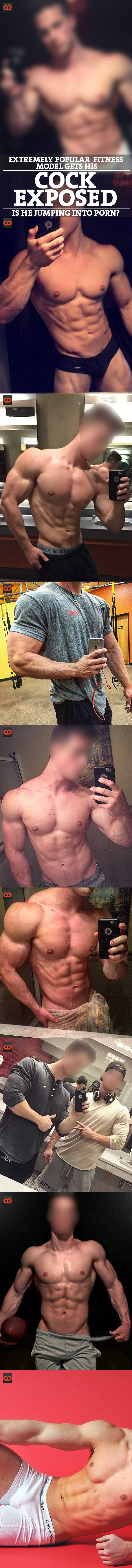 Extremely Popular Fitness Model Gets His Cock Exposed - Is He Jumping Into Porn?