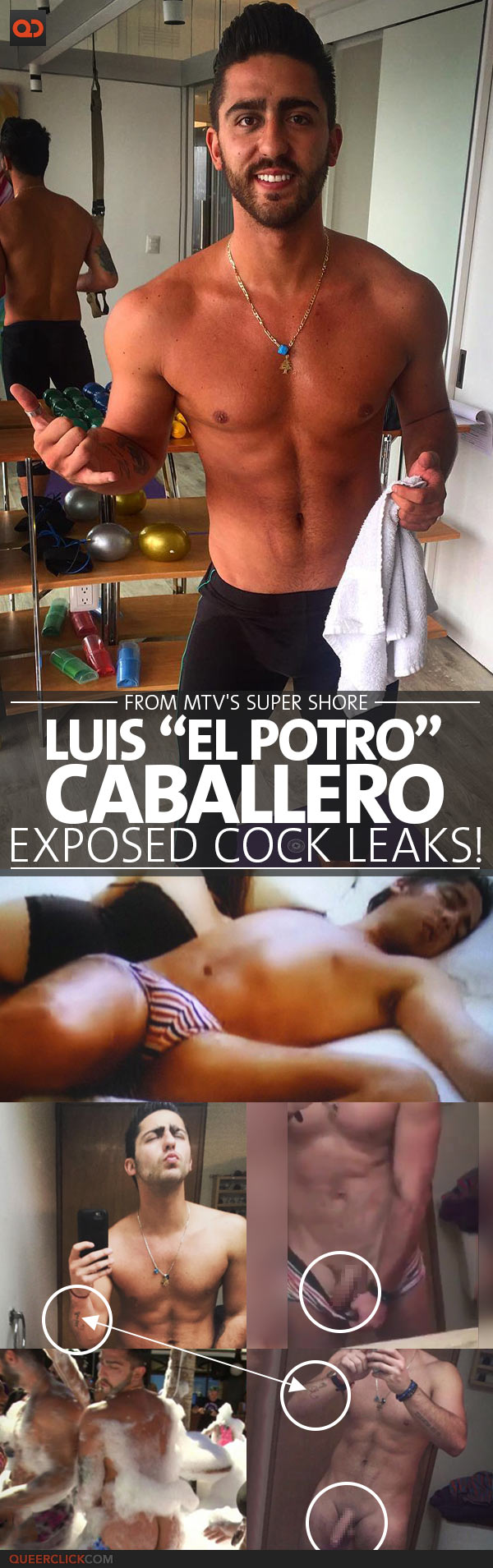 Luis “potro” Caballero, From MTV's Super Shore, Exposed Cock Leaks!