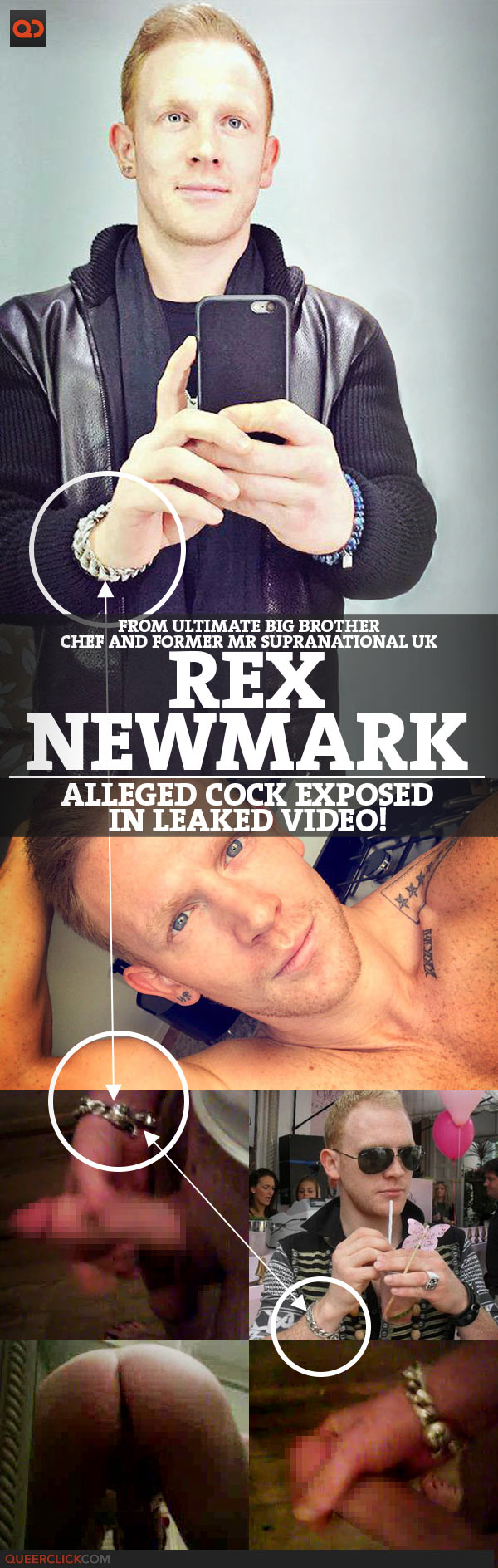 Rex Newmark, From Ultimate Big Brother - Chef And Former Mr Supranational UK, Alleged Cock Exposed In Leaked Video!