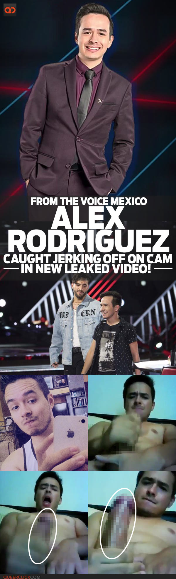 Alex Rodríguez, From The Voice Mexico, Caught Jerking Off On Cam In New Leaked Video!