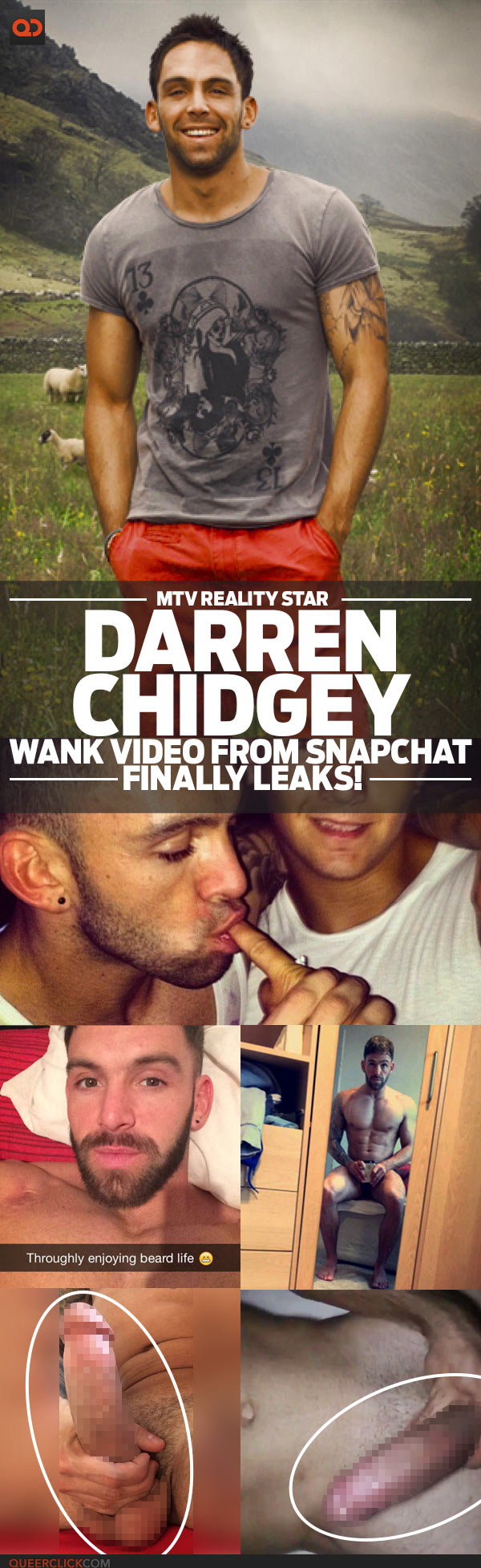 Darren Chidgey, MTV Reality Star, Wank Video From Snapchat Finally Leaks!
