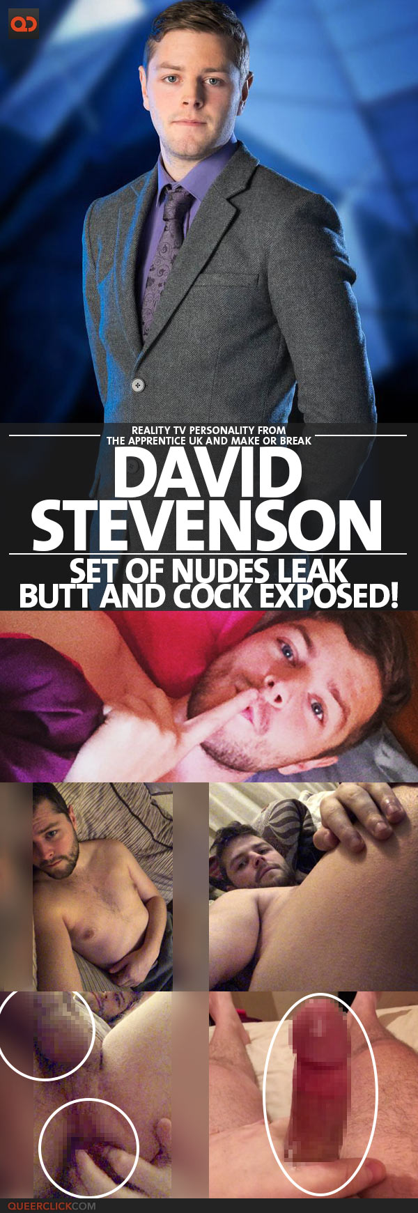 David Stevenson, Reality TV Personality From The Apprentice UK And Make Or Break, Set Of Nudes Leak - Butt And Cock Exposed!
