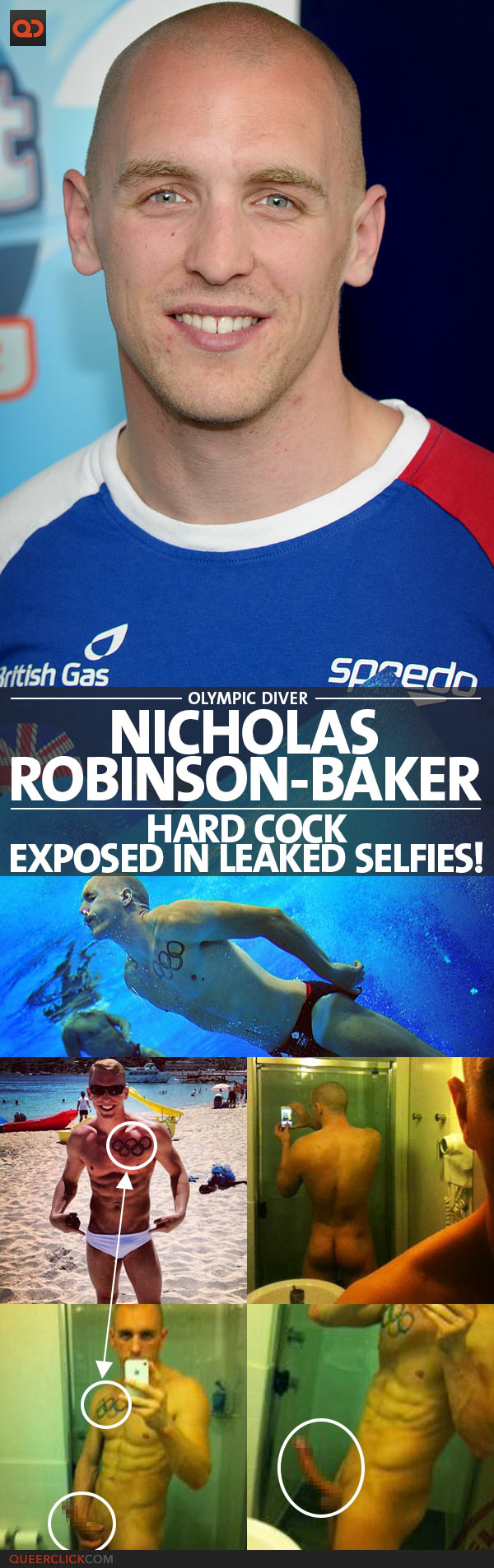 Nicholas Robinson-baker, Olympic Diver, Hard Cock Exposed In Leaked Selfies!