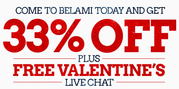 Valentine's Special: Get 33% Off