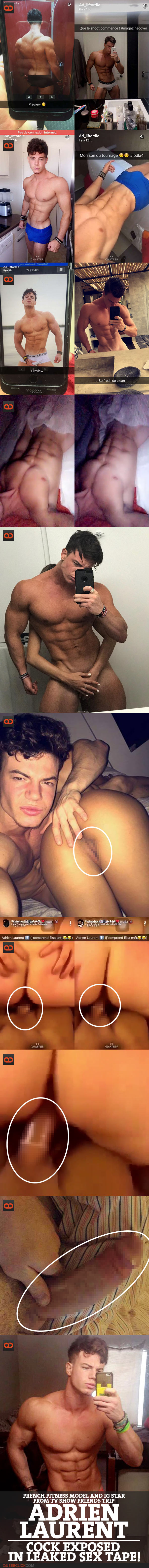 Adrien Laurent, French Fitness Model And IG Star From TV Show Friends Trip, Cock Exposed In Leaked Sex Tape!