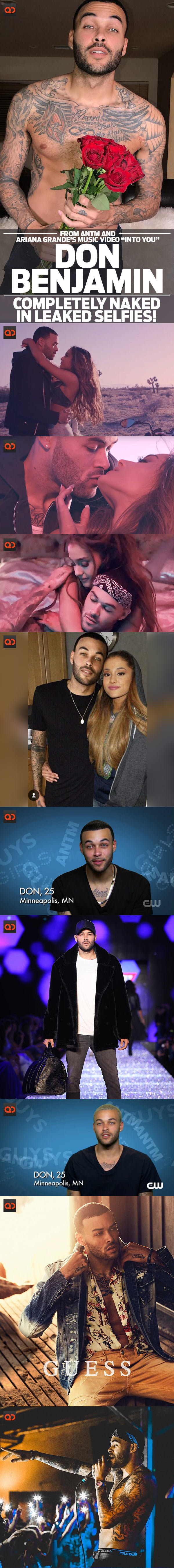 Don Benjamin, From ANTM And Ariana Grande's Music Video “Into You”, Completely Naked In Leaked Selfies!