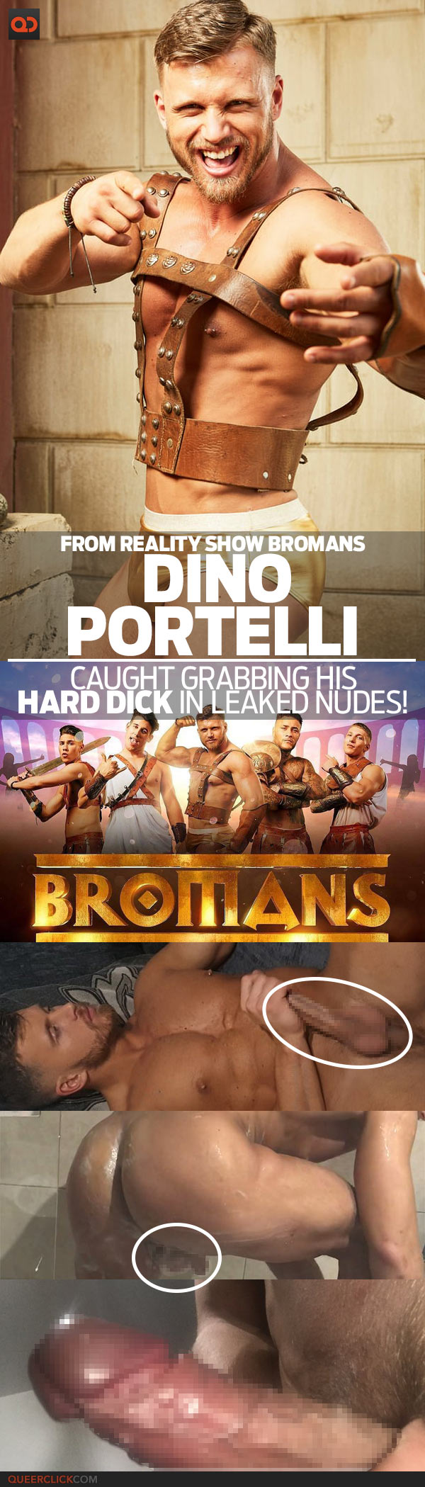 Dino Portelli, From British Reality Show Bromans, Caught Grabbing His Dick In Leaked Nudes!