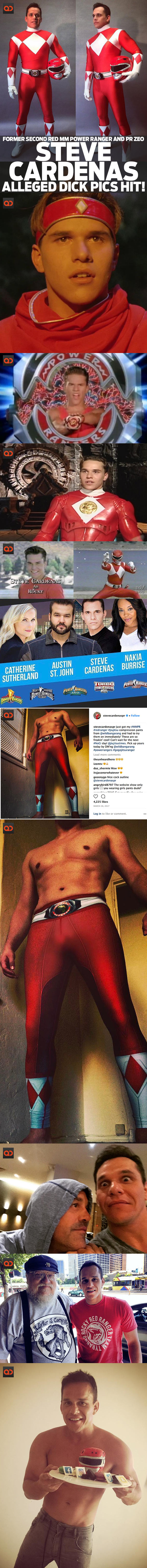 Steve Cardenas, Former Second Red M.M. Power Ranger And PR Zeo, Alleged Dick Pics Hit!