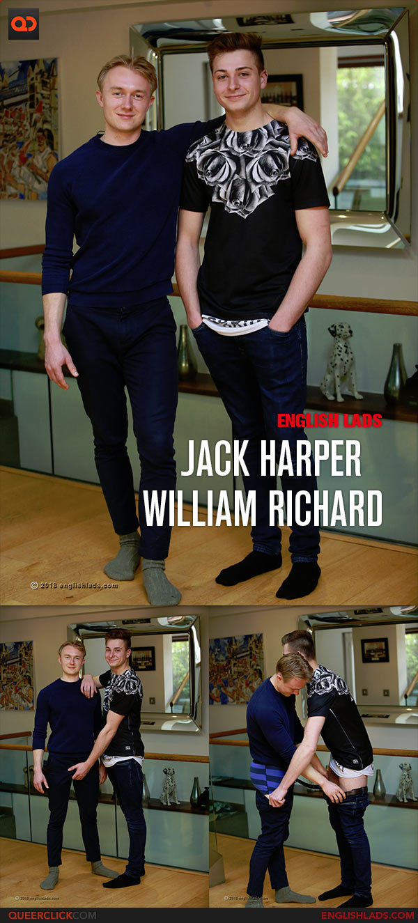English Lads: Jack Harper and William Richards - First Time Wanking a Man