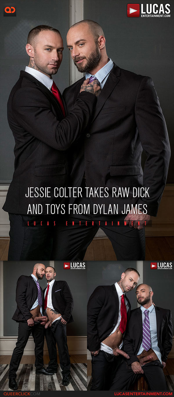 Lucas Entertainment: Dylan James Fucks Jessie Colter Bareback and with Toys