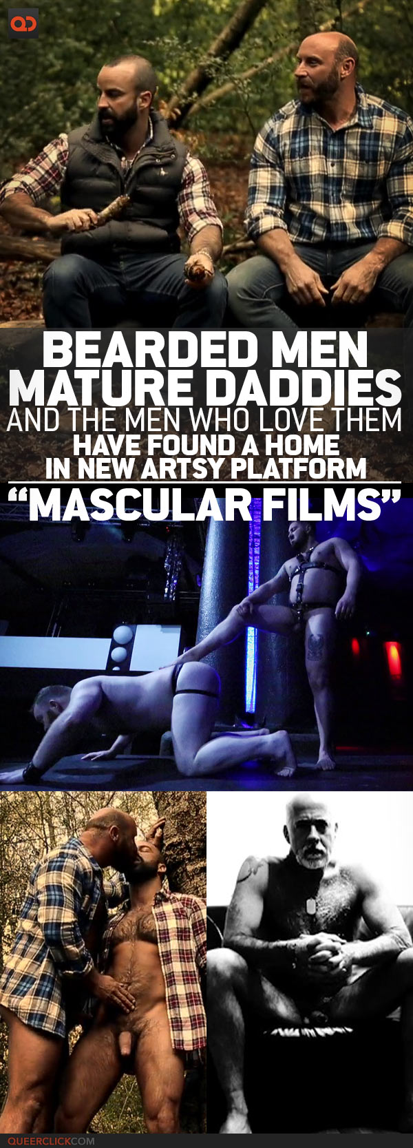 Bearded Men, Mature Daddies And The Men Who Love Them Have Found A Home In New Artsy Platform, “Mascular Films”!