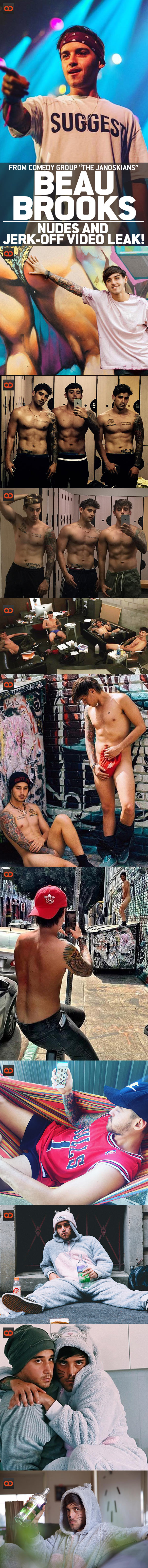 Beau Brooks, From Comedy Group “The Janoskians”, Nudes And Jerk-Off Video Leak!