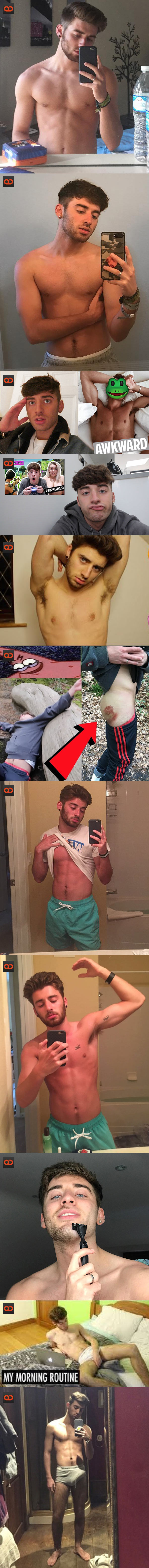 Carmine Sellitto, YouTube Star “Touchdalight”, Exposed His Cock In Leaked Snaps!