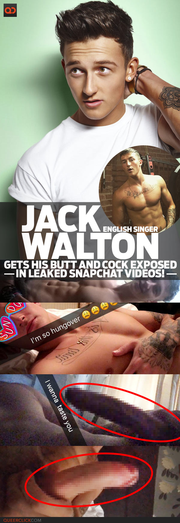 Jack Walton, English Singer, Gets His Butt And Cock Exposed In Leaked Snapchat Videos!