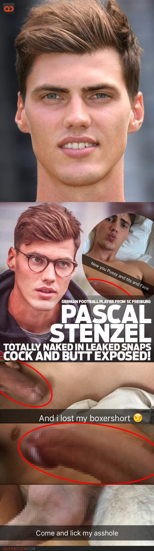 Pascal Stenzel, German Football Player From SC Freiburg, Totally Naked In Leaked Snaps - Cock And Butt Exposed!