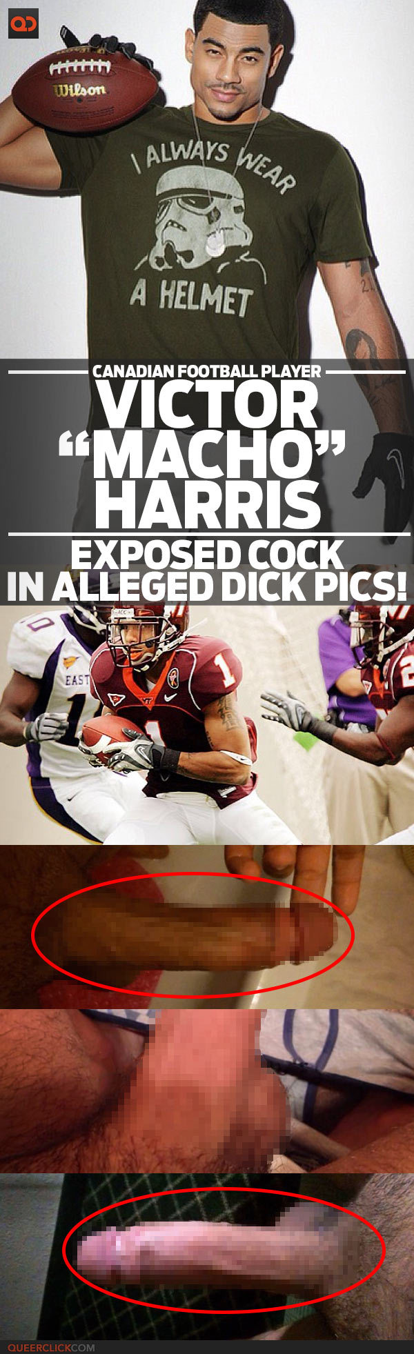Victor “Macho” Harris, Canadian Football Player, Exposed Cock In Alleged Dick Pics!