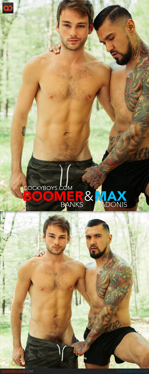 CockyBoys: Fans Only - Max Adonis Takes On Boomer Banks In The Woods Condom Free