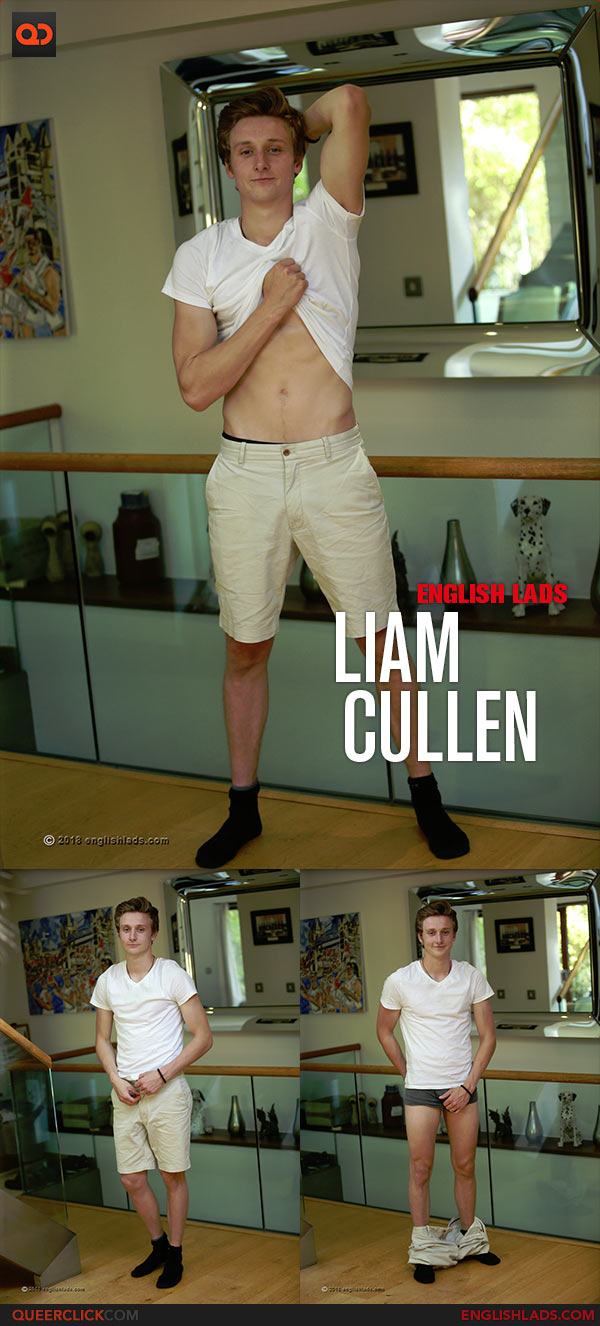 English Lads: Liam Cullen - Straight Teen Footballer Shows his Big Uncut Cock and Squirts a Nice Load