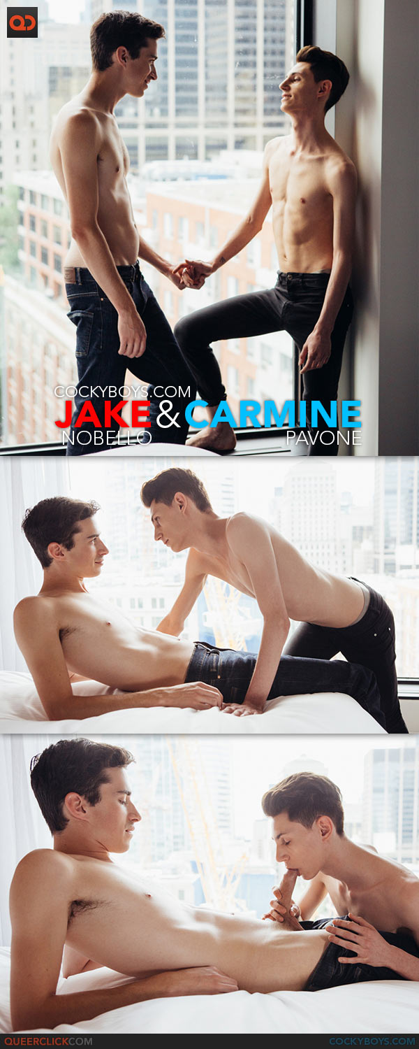 CockyBoys: Welcomes 2 Fresh Faces In Their First Scene - Jake Nobello and Carmine Pavone