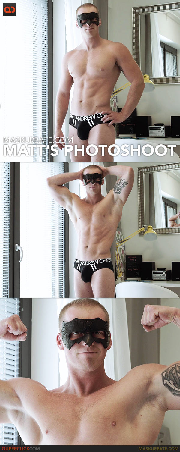 Maskurbate: Matt's Photoshoot