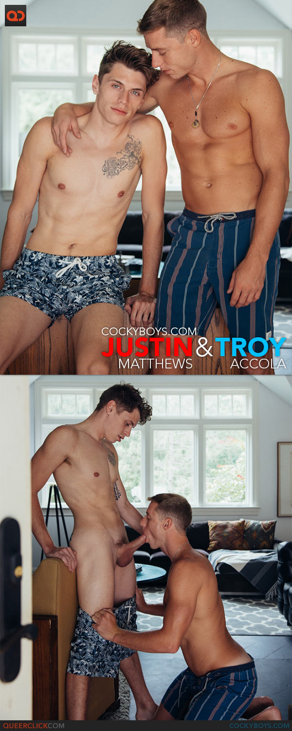 CockyBoys: Justin Matthews and Troy Accola's  Steamy End of Summer FuckFest