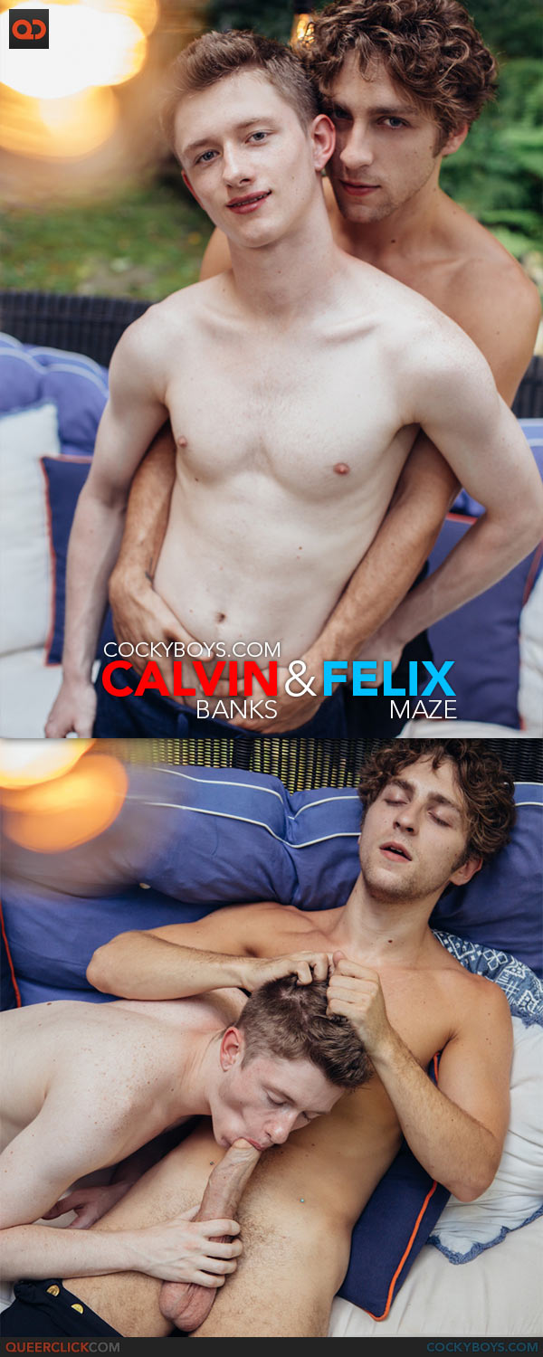 CockyBoys: Calvin Banks Welcomes Felix Maze with Raw and Hard Fuck