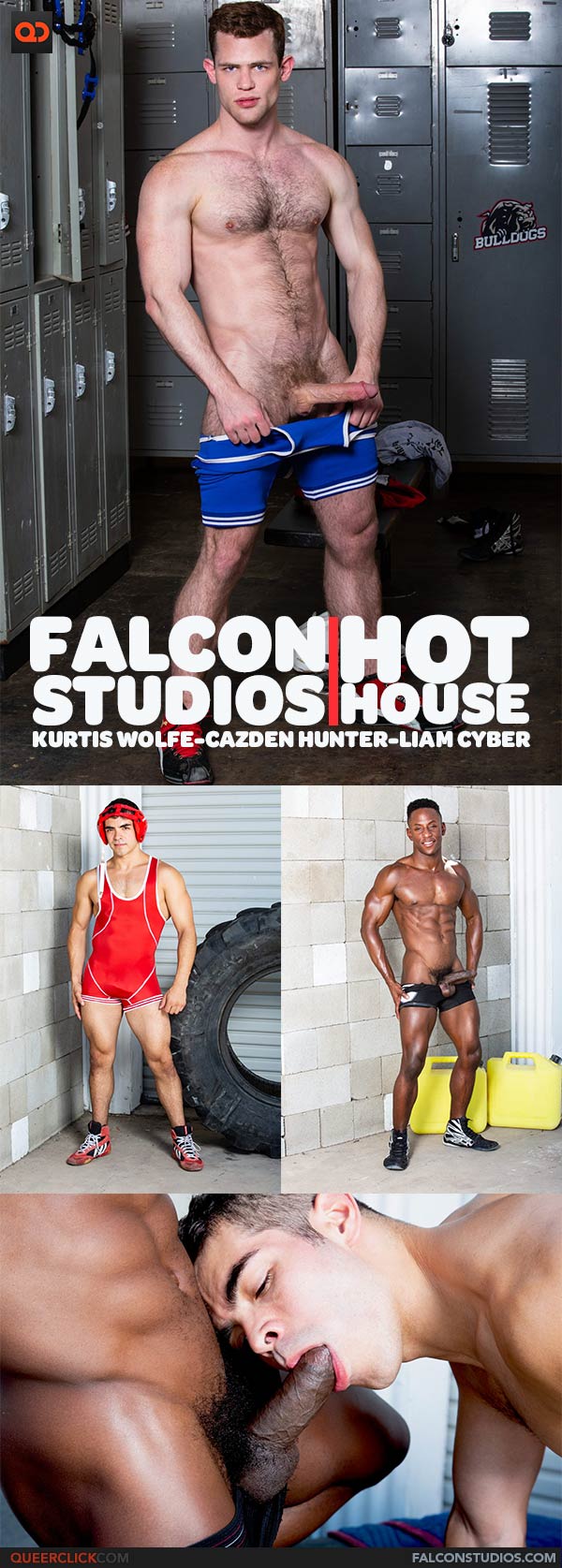 Falcon Studios/Hot House: Kurtis Wolfe, Cazden Hunter and Liam Cyber