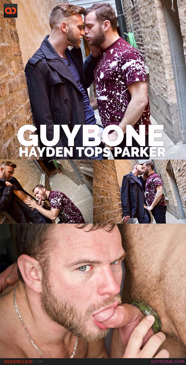 GuyBone: Hayden Tops Parker Bareback