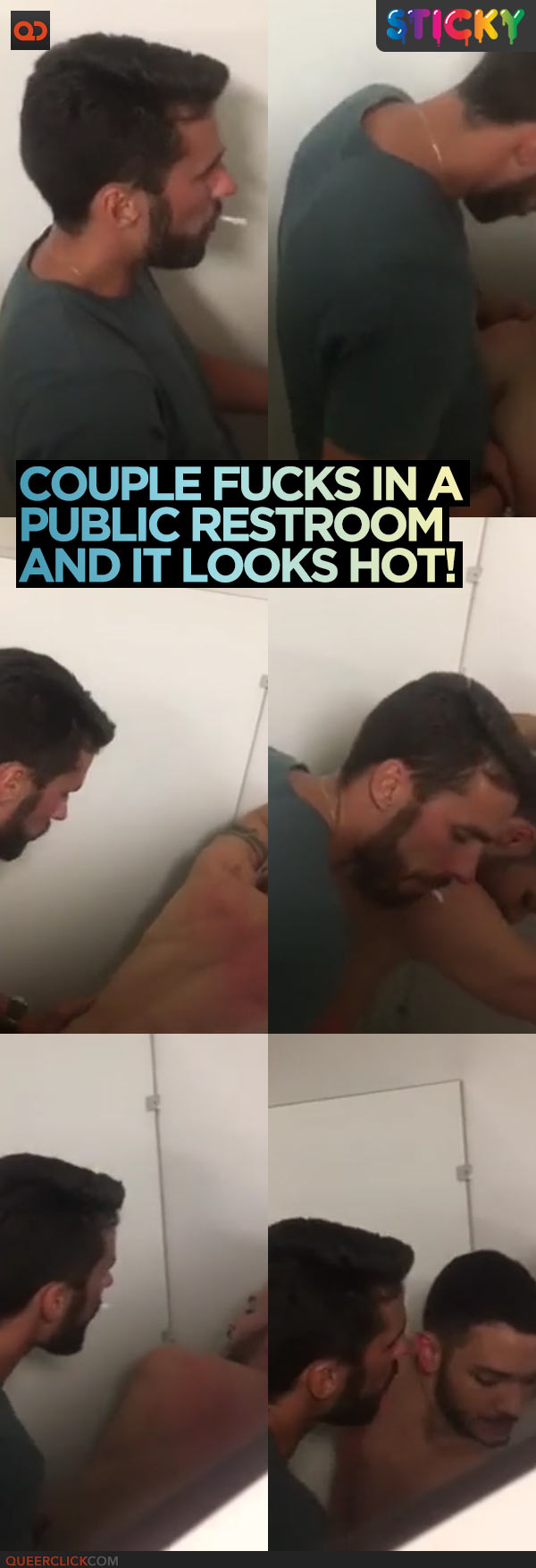 Couple Fucks In A Public Rest Room And It Looks Hot!