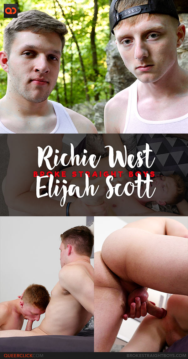 Broke Straight Boys: Elijah Scott Fucks Richie West - Bareback