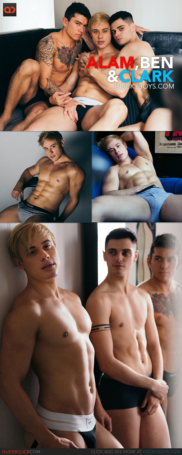 CockyBoys: New Exclusive Alam Wernik With Ben Masters and Clark Davis in Hot Threeway!
