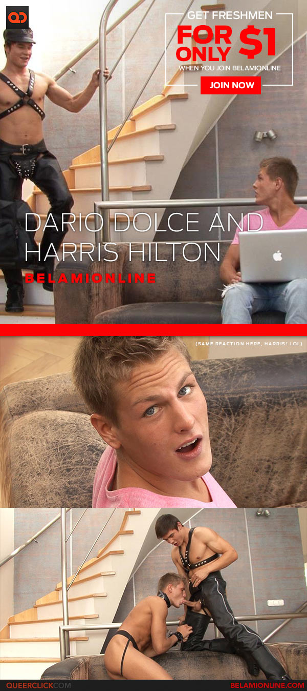 Bel Ami Online: Dario Dolce and Harris Hilton Flip Fuck - Bareback