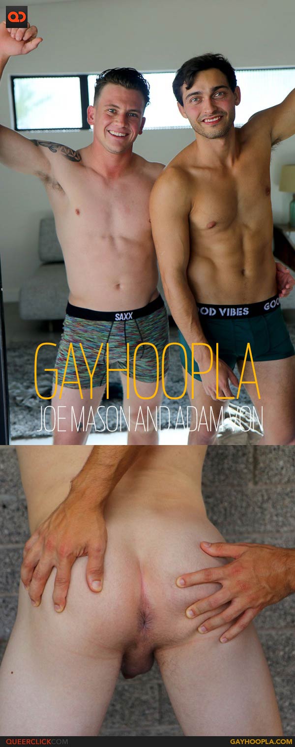 Gayhoopla: New Stud Joe Mason FUCKS Adam Von's Tight ass 