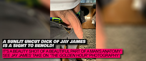 A Sunlit Uncut Dick of Jay James is A Sight To Behold!