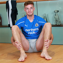 English Lads: Young Straight Footballer Alfie Payne Shows off his Lean and  Toned Body Covered in a Blond Fuzz - QueerClick