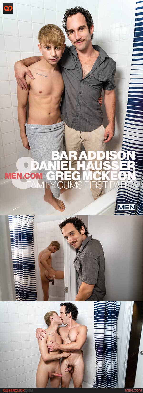 Men.com: Daniel Hausser, Greg Mckeon and Bar Addison