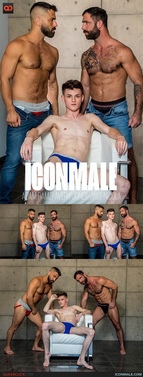 IconMale: Adam Ramzi, Avery Jones and Jake Nicola
