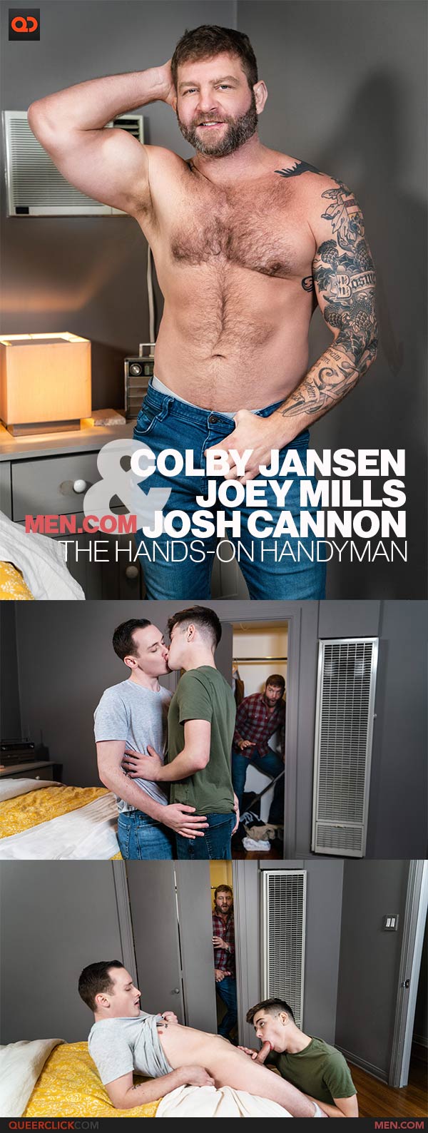 Men.com: Colby Jansen, Joey Mills and Josh Cannon