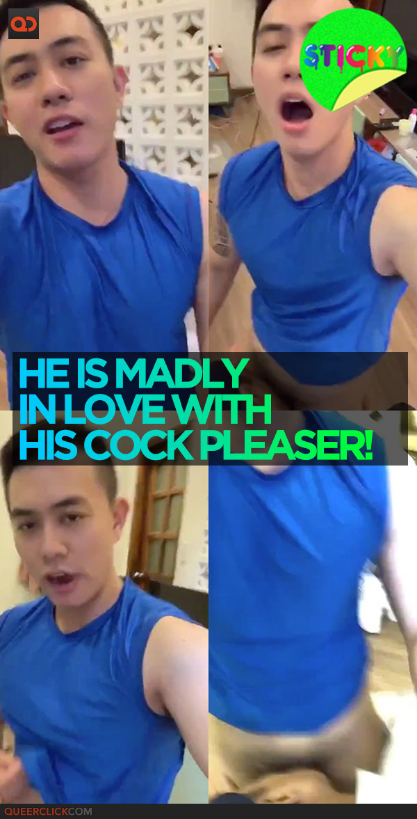 He is Madly In Love With His Cock Pleaser!