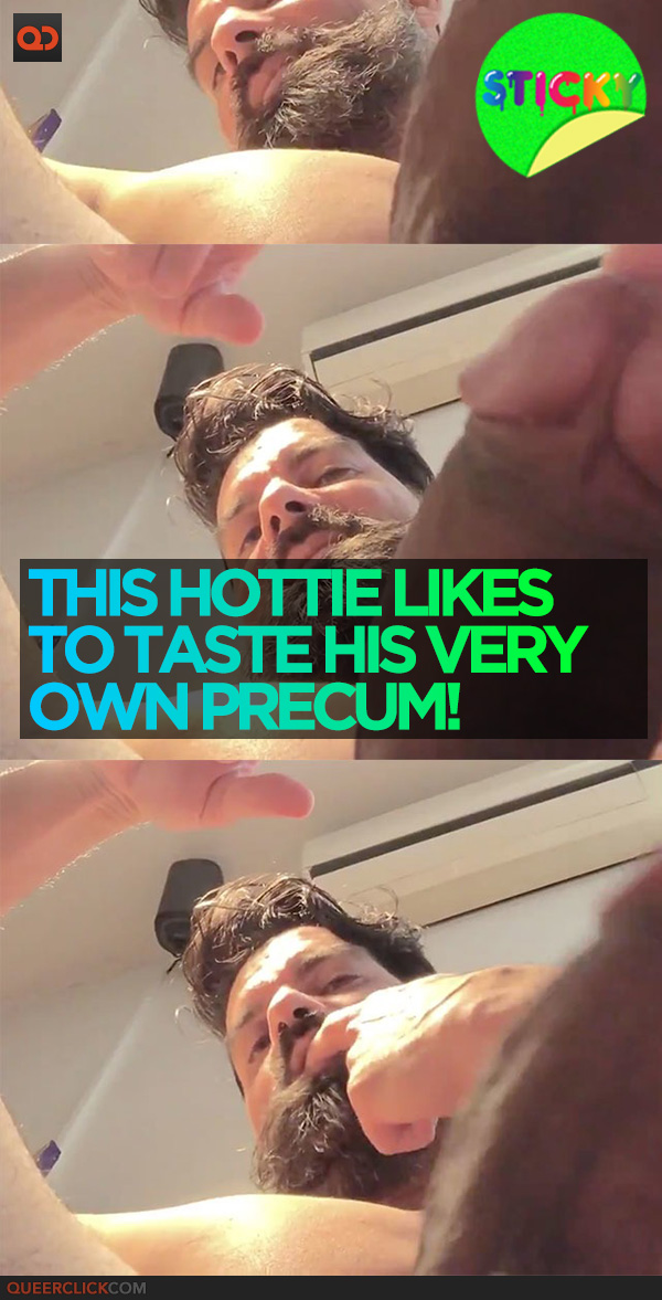 This Hottie Likes To Taste His Very Own Precum!