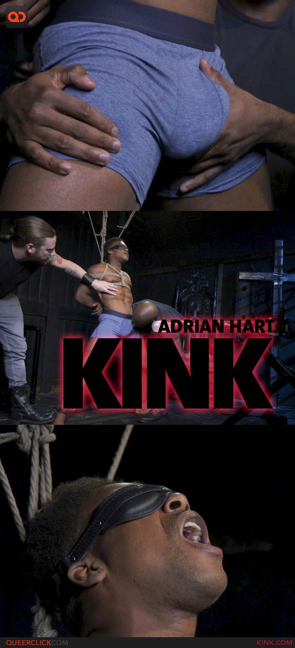 Kink: Adrian Hart Gets his Monster Cock Sucked, Stroked and Drained