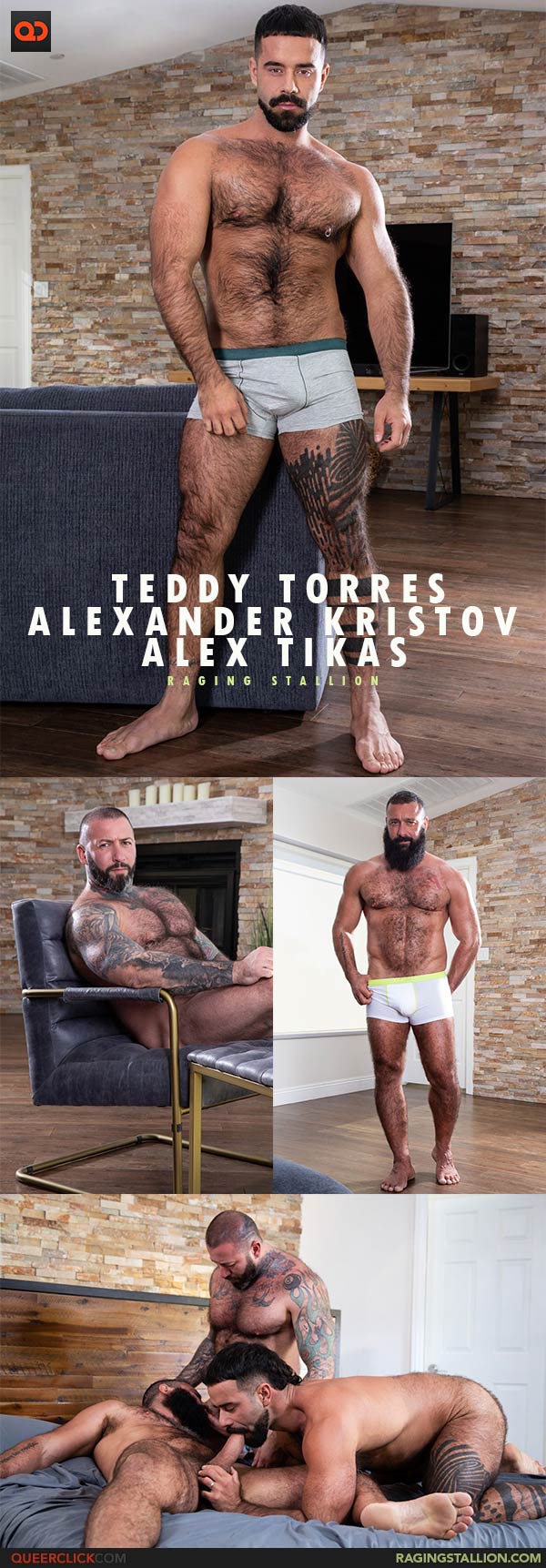 RagingStallion: Teddy Torres, Alexander Kristov and Alex Tikas