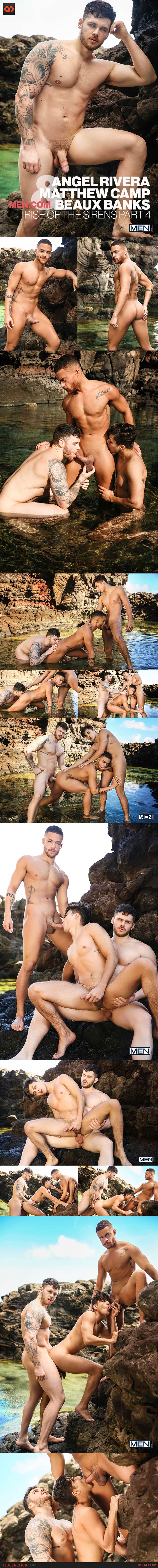 Men.com: Beaux Banks, Matthew Camp and Angel Rivera - Rise Of The Sirens Part 4