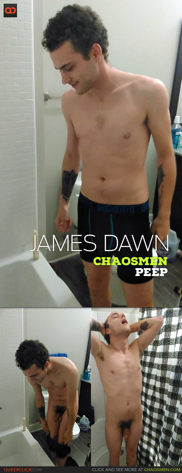 ChaosMen: James Dawn - Dildo and Shower - Peep