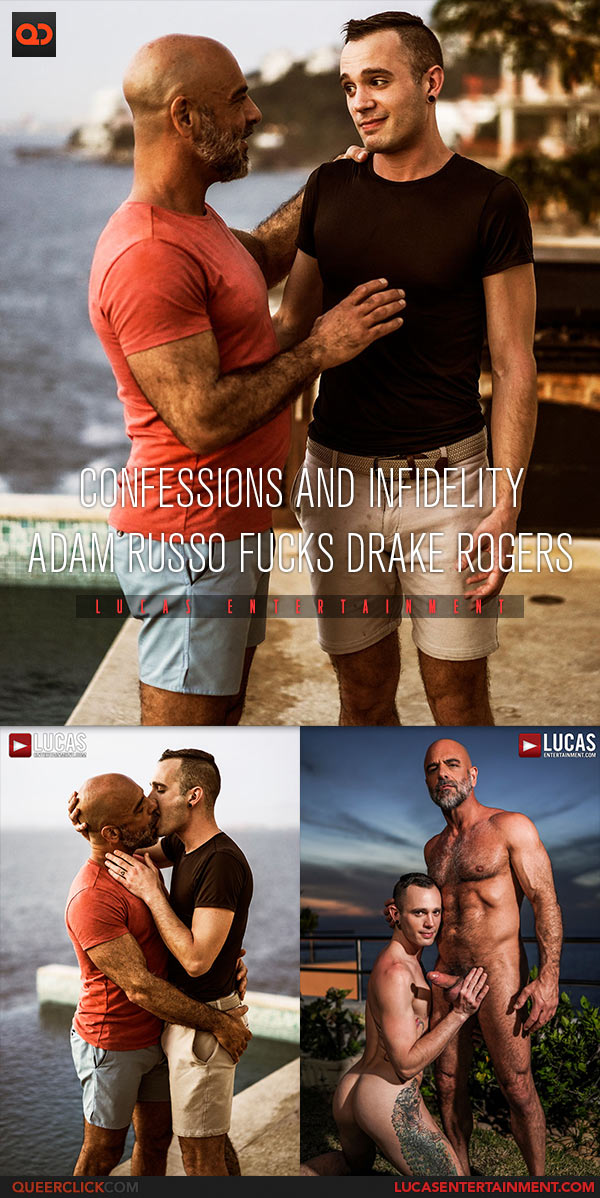 Lucas Entertainment: Adam Russo Fucks Drake Rogers Bareback - Confessions And Infidelity