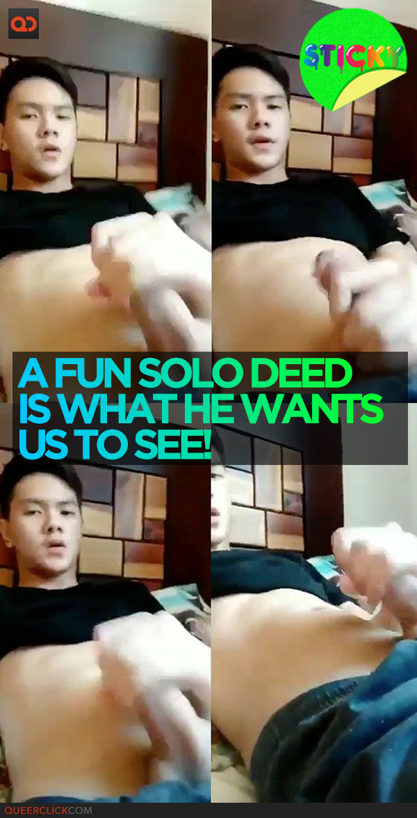 A Fun Solo Deed is What He Wants Us to See!