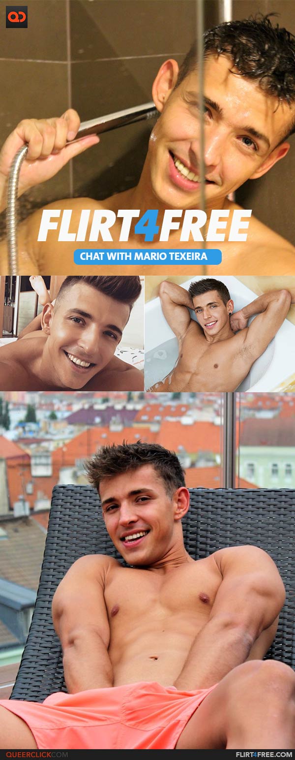 Flirt4Free: Mario Texeira Blows Huge Load on Gay Cams 