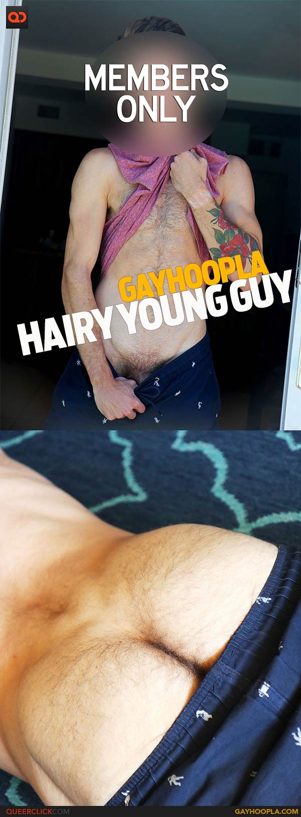 GayHoopla: Hairy Young Guy 