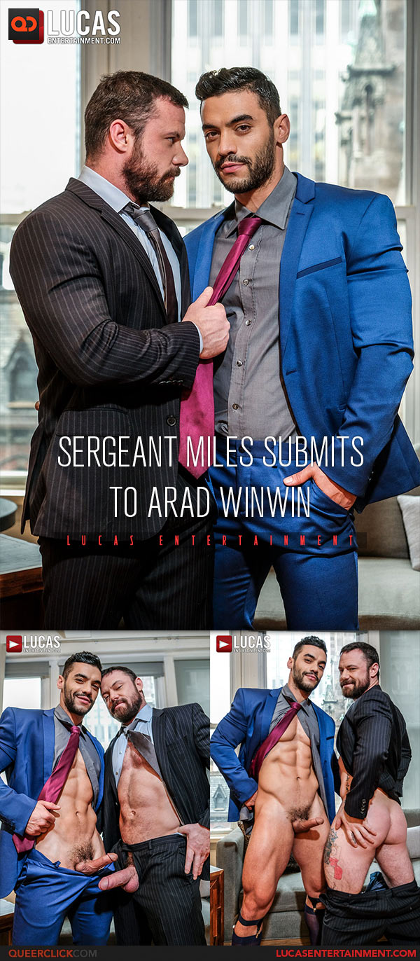Lucas Entertainment: Arad Winwin Fucks Sergeant Miles Bareback - Gentlemen 28 | Executive Authority